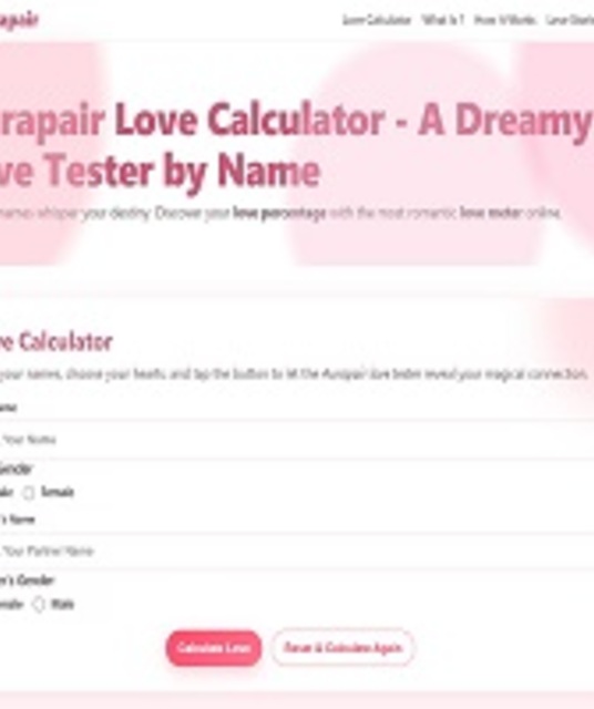 avatar Aurapair Love Calculator